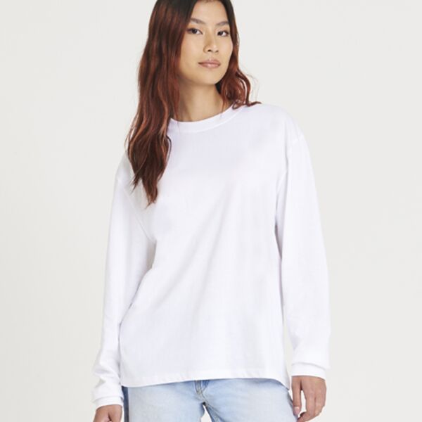AWDis Unisex Oversize 100 Long Sleeve T-Shirt Thumbnail